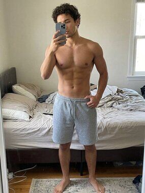 Forever 21 Men's Gray Sweat Shorts Fleece Gym Athleisure Casual Size M